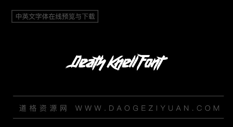 Death Knell Font