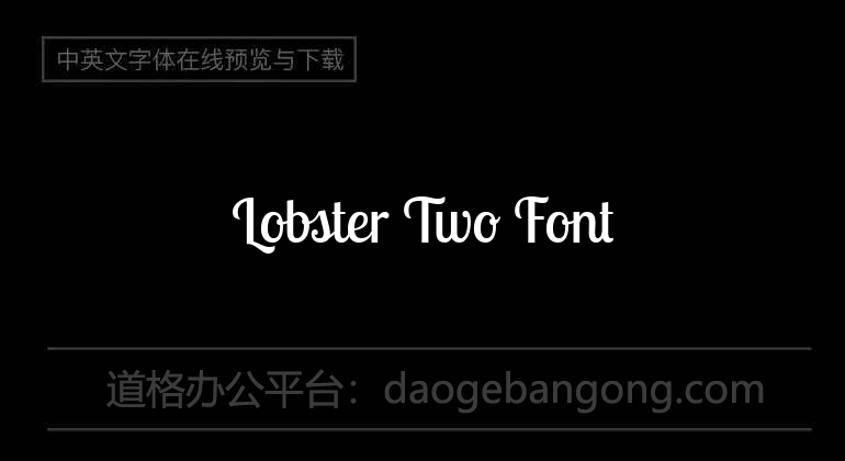 Lobster Two Font