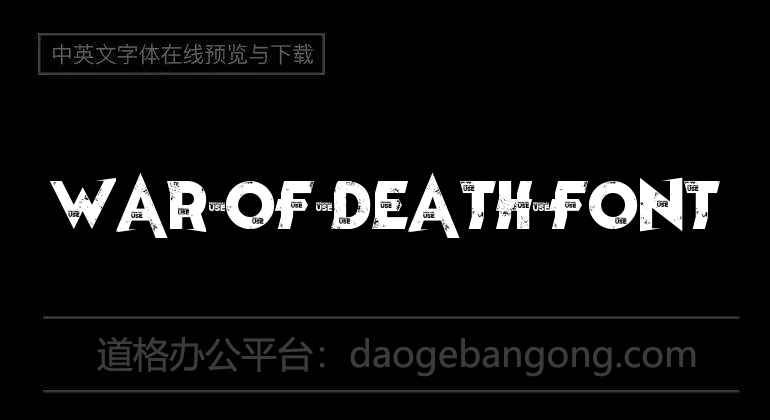 War of Death Font