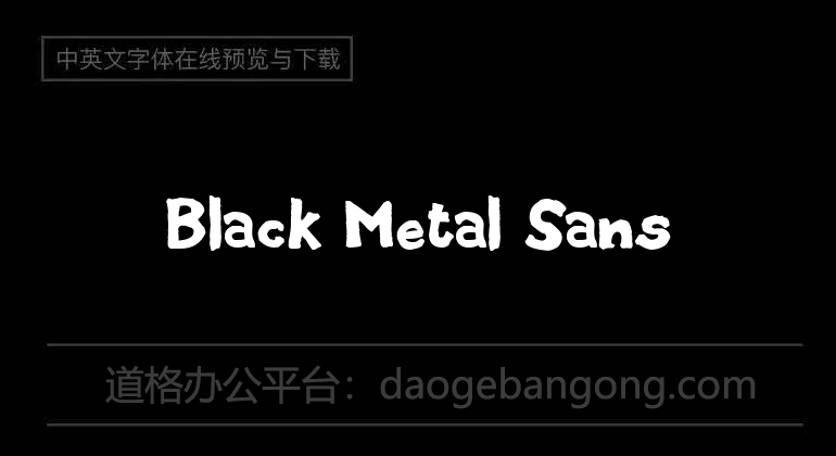 Black Metal Sans