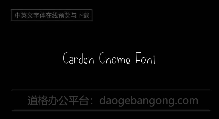 Garden Gnome Font