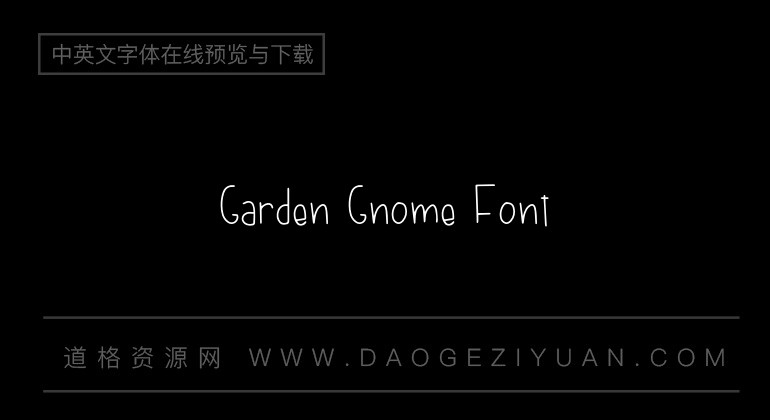 Garden Gnome Font