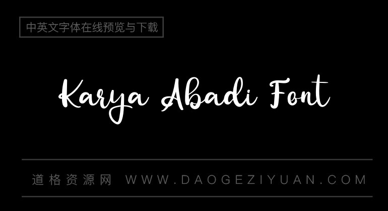 Karya Abadi Font