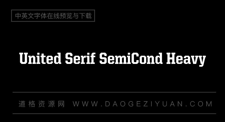 United Serif SemiCond Heavy