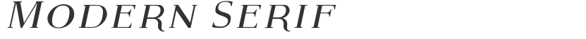 Modern Serif