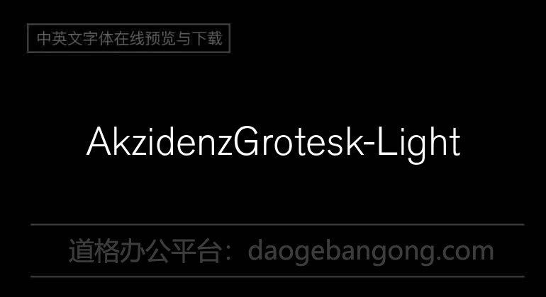 AkzidenzGrotesk-Light