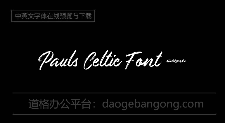 Pauls Celtic Font 2