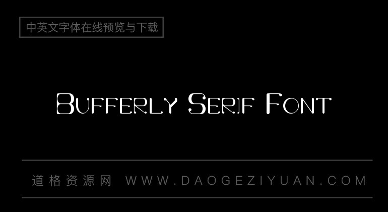 Bufferly Serif Font