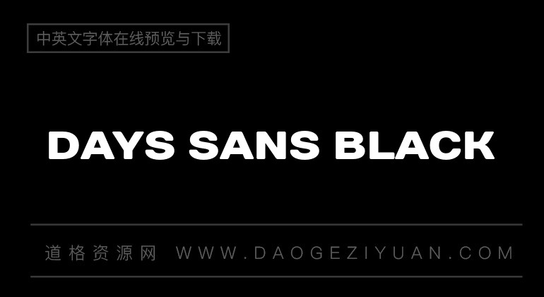 Days Sans Black
