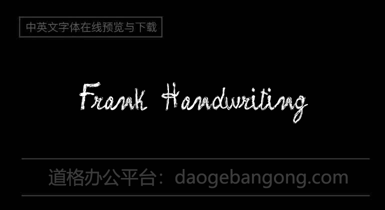 Frank Handwriting