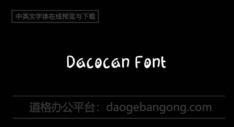 Dacocan Font