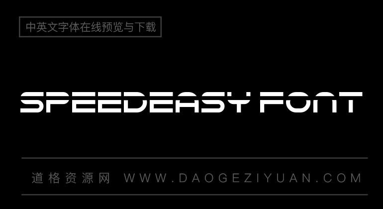 Speedeasy Font