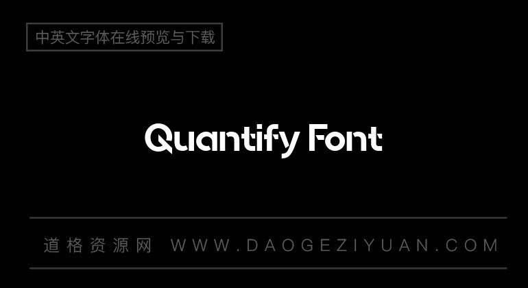 Quantify Font
