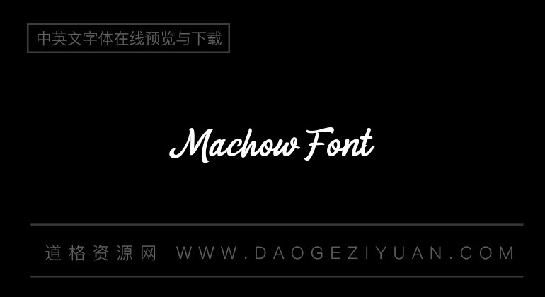 Machow Font
