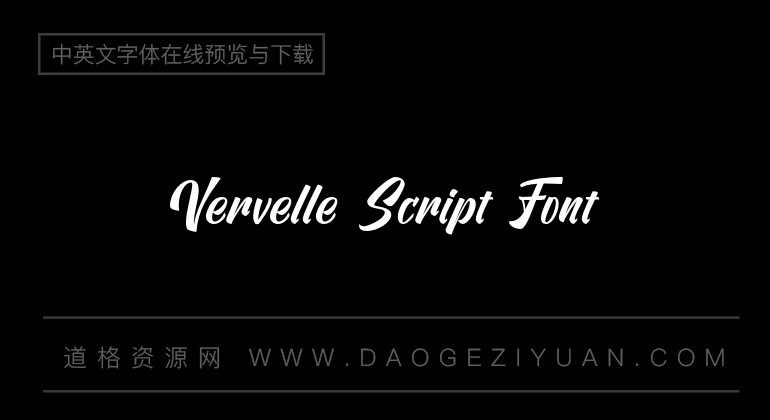 Vervelle Script Font