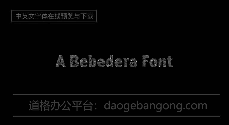 A Bebedera Font