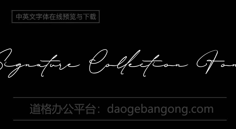 Signature Collection Font