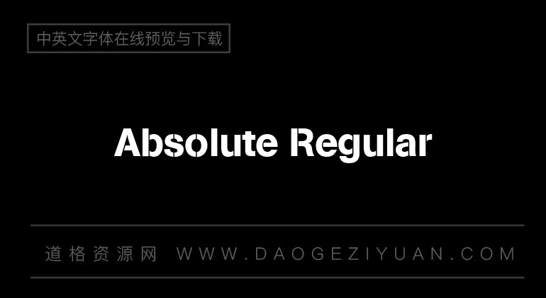 Absolute Regular