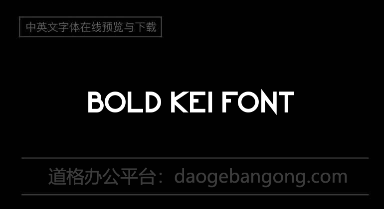 Bold Kei Font