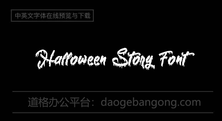 Halloween Story Font