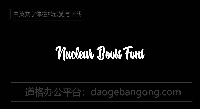 Nuclear Boots Font