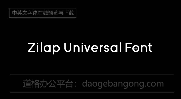 Zilap Universal Font