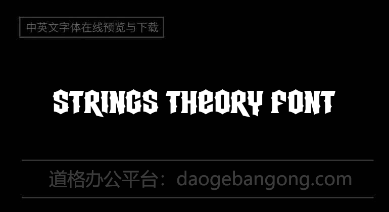 Strings Theory Font