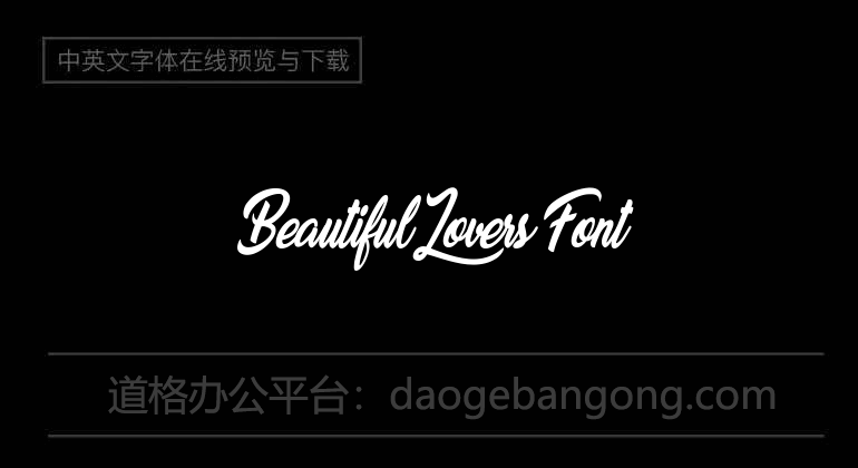 Beautiful Lovers Font
