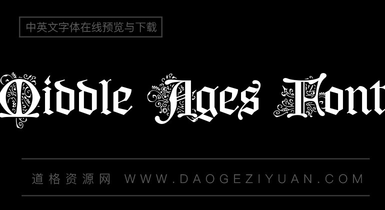 Middle Ages Font