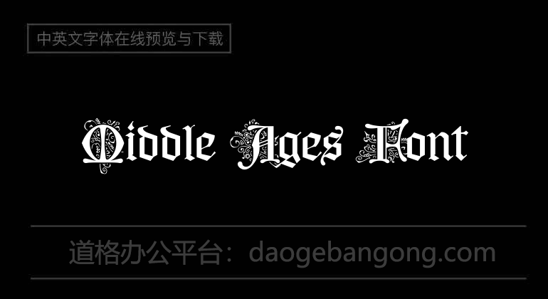 Middle Ages Font