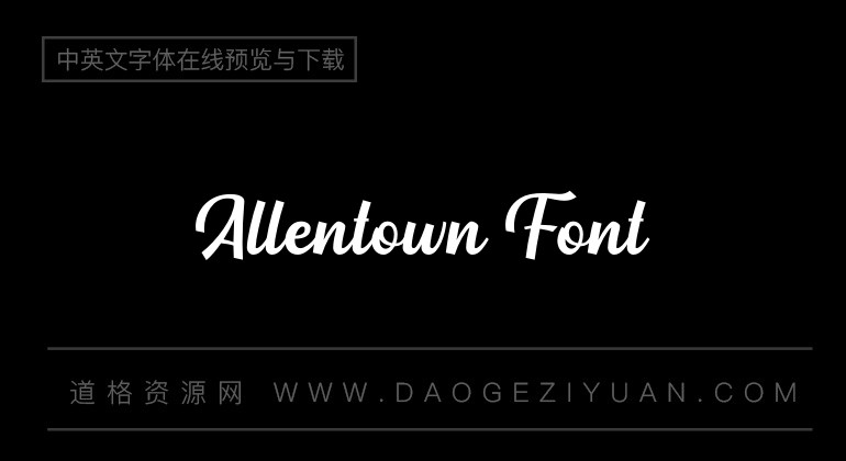 Allentown Font