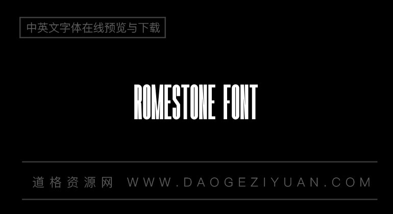 Romestone Font