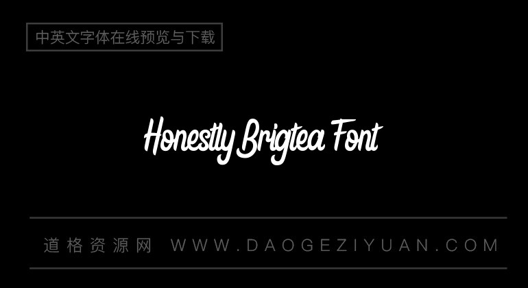 Honestly Brigtea Font
