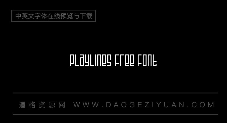 Playlines Free Font