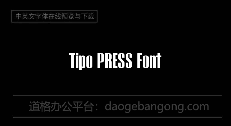 Tipo PRESS Font