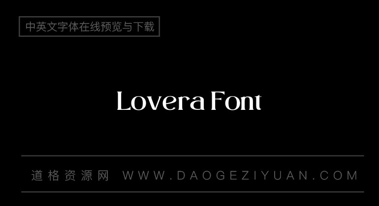 Lovera Font