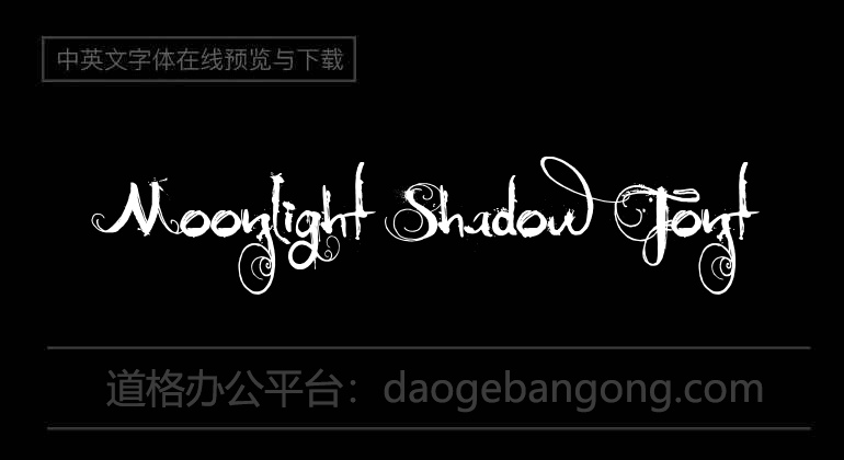 Moonlight Shadow Font