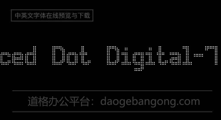Advanced Dot Digital-7 Font