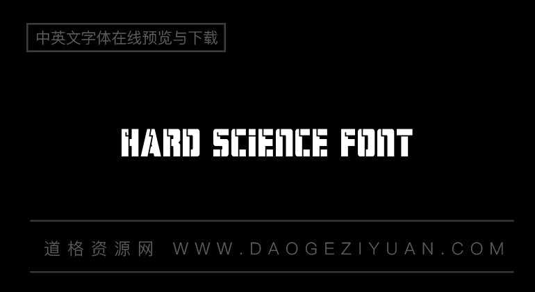 Hard Science Font