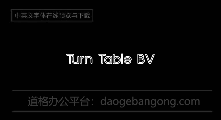 Turn Table BV