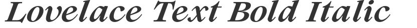 Lovelace Text Bold Italic