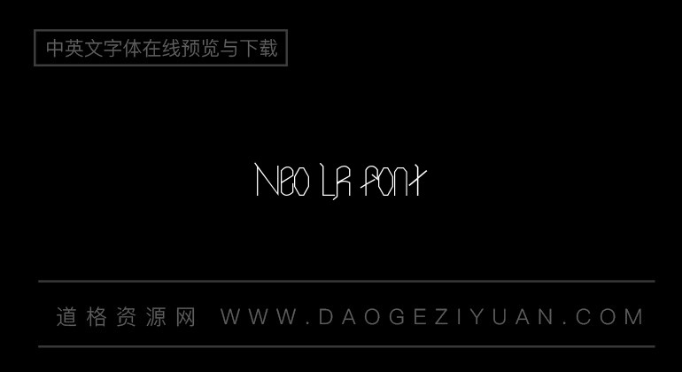 Neo LR Font