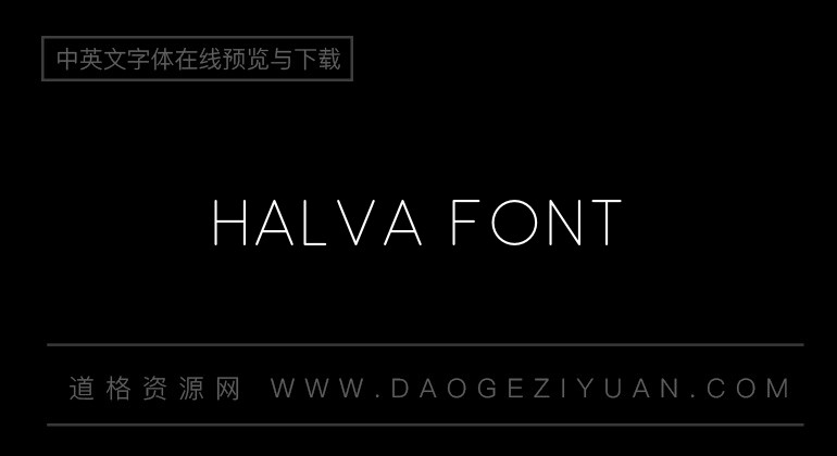 Halva Font