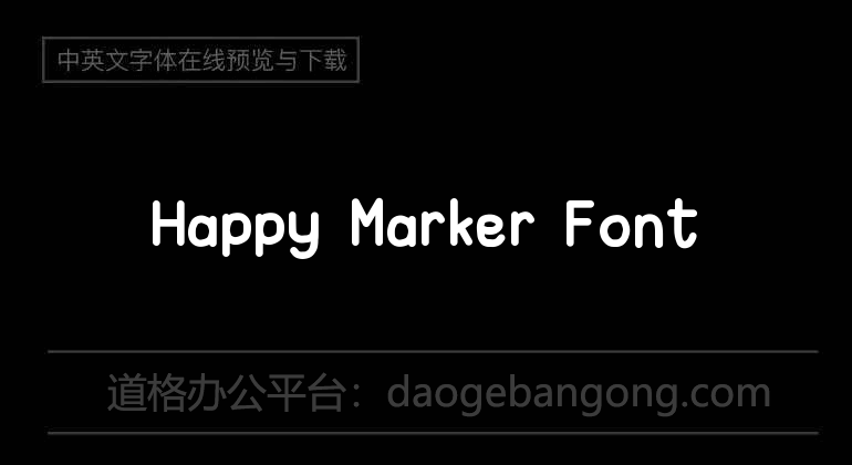 Happy Marker Font