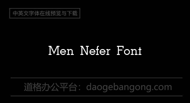 Men Nefer Font