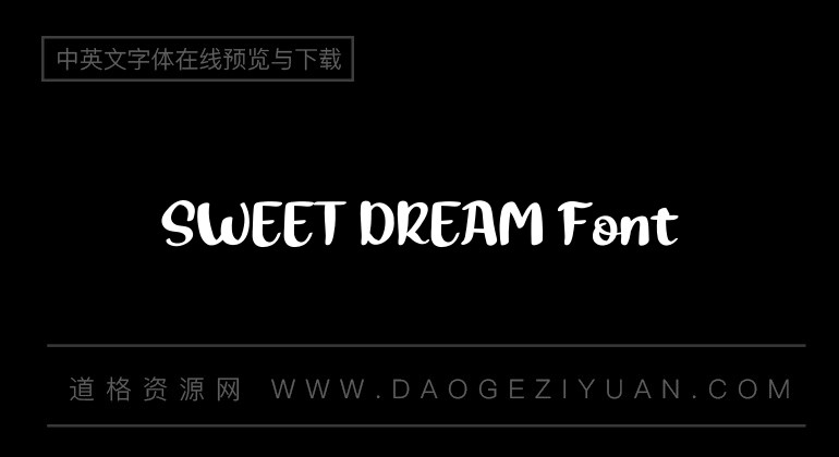SWEET DREAM Font