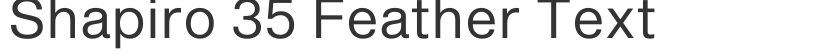Shapiro 35 Feather Text