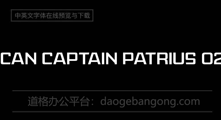 American Captain Patrius 02 Font