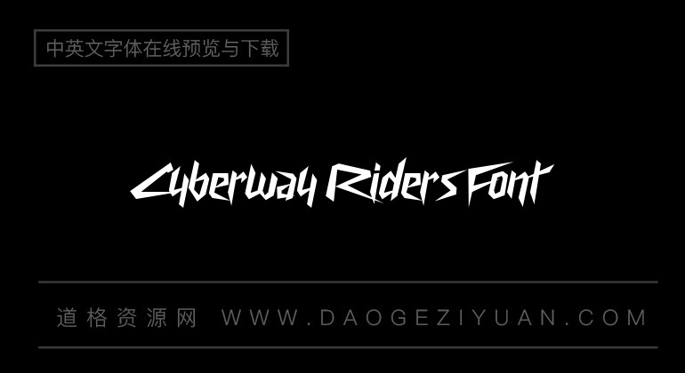 Cyberway Riders Font