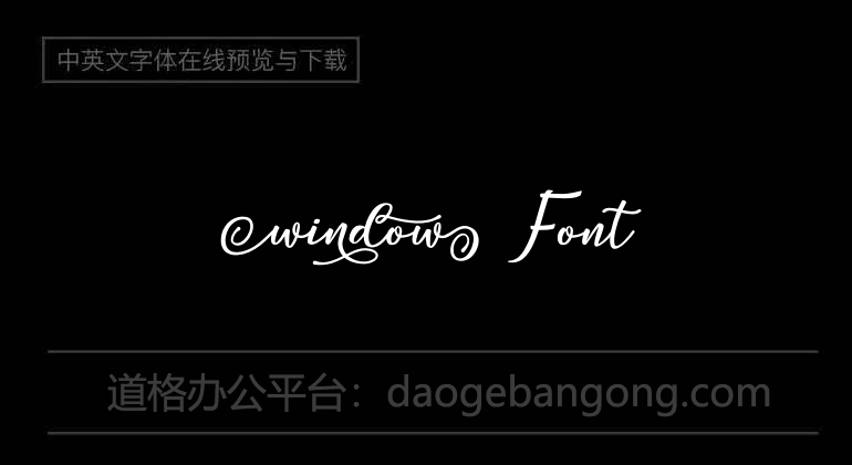 Window Font